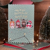 Karnet Święta Świąteczne koty