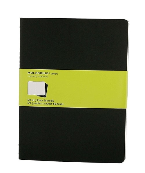 Zestaw 3 zeszytów Moleskine Cahier Journals XL gładki czarny