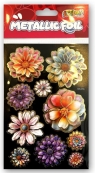 Naklejki foliowe Metalic Double Flowers PENMATE