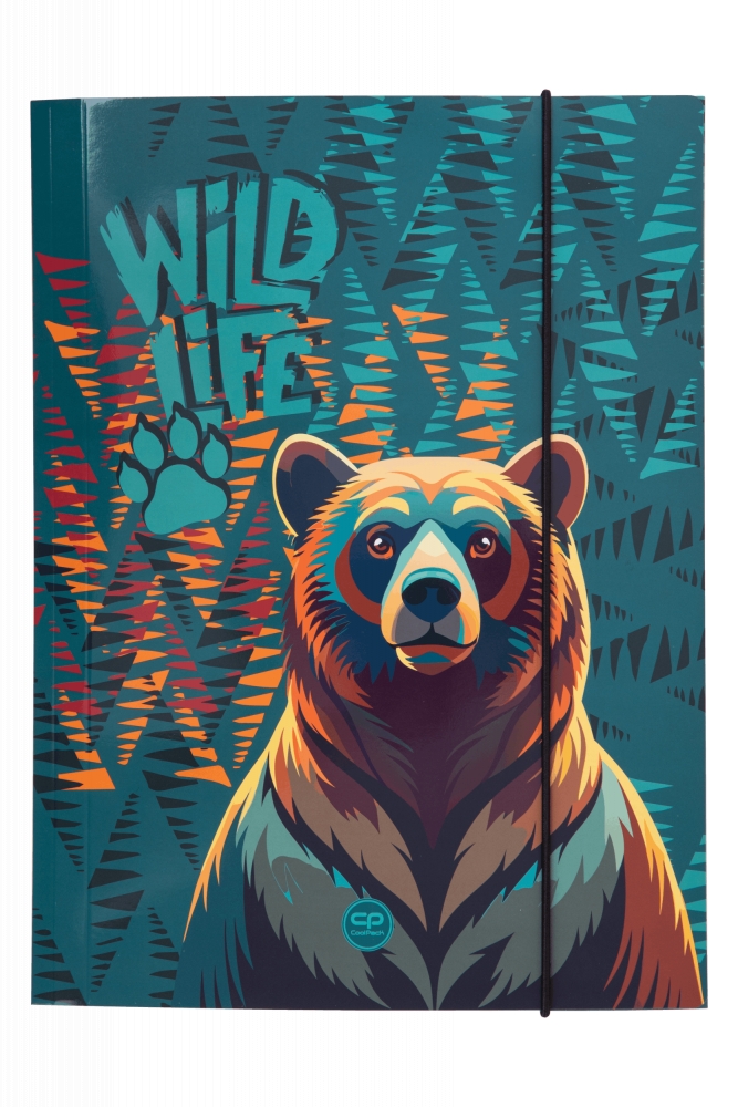 <img src='https://webimage.pl/pics/265/7/d07265CP.png' style='height:440px' /> Coolpack, Teczka kartonowa A4 z gumką - Bear (07265CP)
