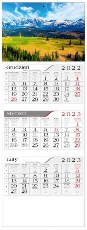 Kalendarz 2023 Trójdzielny Górski pejzaż