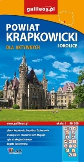 Powiat Krapkowicki i okolice mapa atrakcji