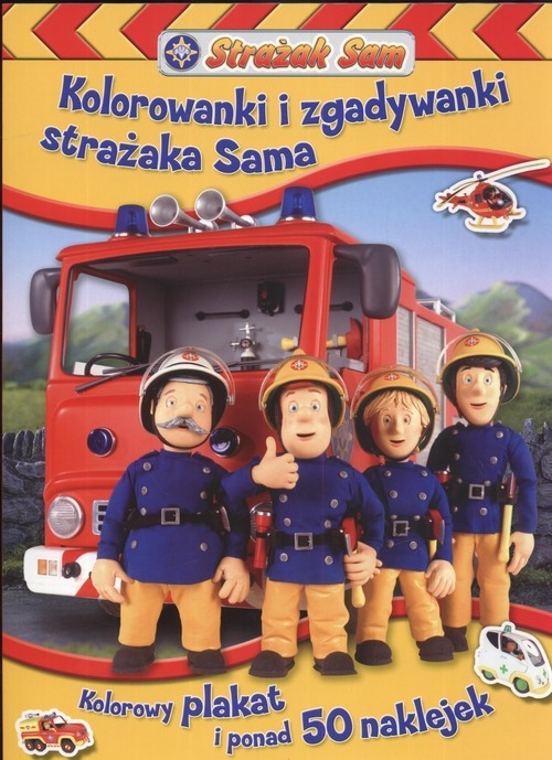 Kolorowanki i zgadywanki strażaka Sama