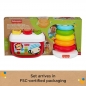 Fisher-Price, Eko Zestaw prezentowy - Piramidka i klocki (GRF11)