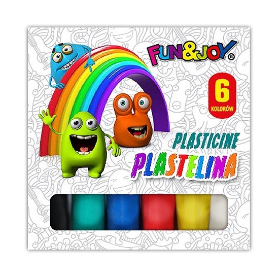 Plastelina Fun&Joy, 6 kolorów (220437)