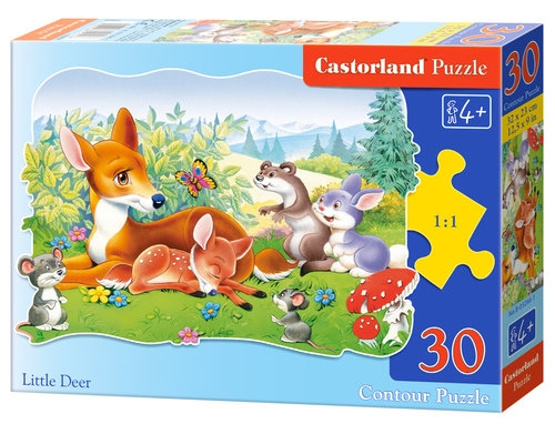 Puzzle konturowe Little Deer 30 (03266)