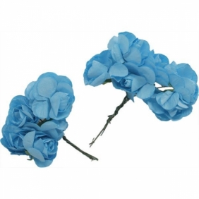Różyczki papierowe - niebieskie (396490)