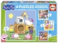 Puzzle 12 + 16 + 20 + 25 Świnka Peppa