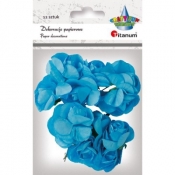 Różyczki papierowe - niebieskie (396490)