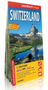 Switzerland laminowana mapa samochodowo-turystyczna 1:350 000