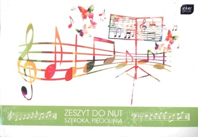 Zeszyt do nut B5/16K mix szeroka linia (10szt)