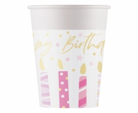 Talerzyki papierowe Birthday Candles 23cm 8szt