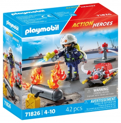 <img src='https://webimage.pl/pics/266/8/d4008789718266.jpg' style='height:440px' /> Playmobil Strażak z pompą wodną 71826
