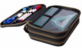Coolpack - Jumper 3 - Piórnik potrójny z wyposażeniem - Blue (Badges G) (B67156)