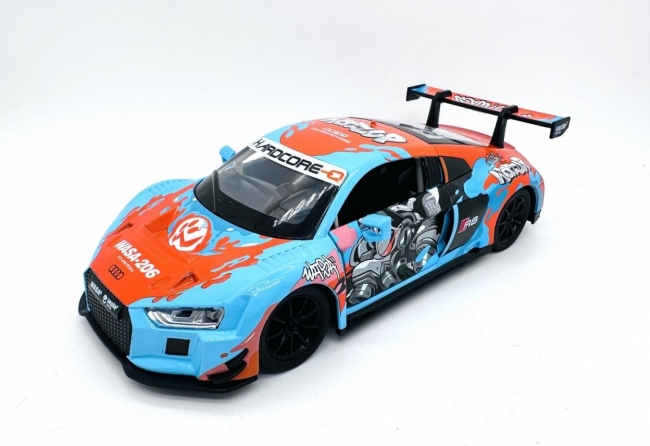 <img src='https://webimage.pl/pics/267/2/d4895263402267.jpg' style='height:440px' /> Audi R8 LMS Wasa niebieski światło+dźwięk