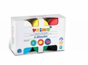 Farby do malowania palcami PRIMO, 6 kolorów (226TD50S)