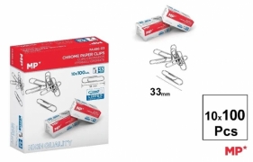 Spinacz srebrny 33mm 10x100szt