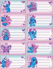 Naklejki na zeszyt Stitch 10szt