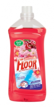 Floor, płyn uniwersalny do mycia z silikonem - Kwiat wiśni, 1,5L