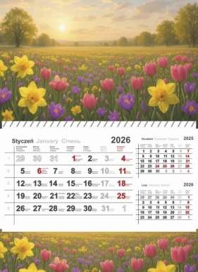 Kalendarz 2026 jednodzielny mix