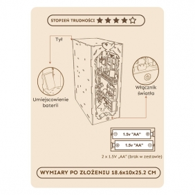 Książkowy zakątek 3D - Magiczny domek, 167el.