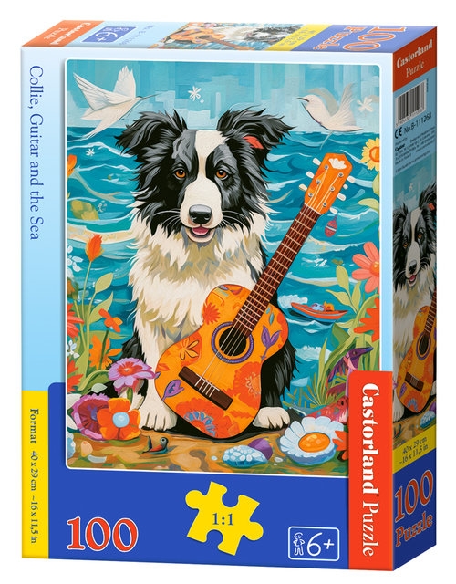 Puzzle 100 Collie, Guitar and the Sea