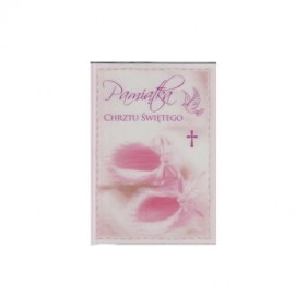 Karnet Chrzest 3DV-044 różowy - PM-025
