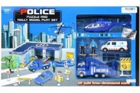 Parking policji z akcesoriami