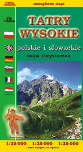 Tatry Wysokie polskie i słowackie mapa turystyczna 1:25 000 - Siwicki Michał, Czajka Witold