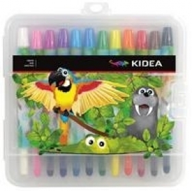Kredki wykręcane w etui 12 kolorów