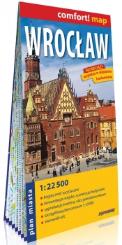 Wrocław laminowany plan miasta 1:22 500