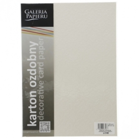 Papier ozdobny (wizytówkowy) Galeria Papieru ornament biały 230g 20 arkuszy A4 - biały 230 g (205103)