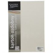 Papier ozdobny (wizytówkowy) Galeria Papieru ornament biały 230g 20 arkuszy A4 - biały 230 g (205103)