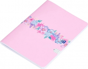 Zeszyt Oxford: A5, 32k, Kratka - Flowers, 1 szt