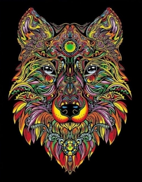 Kolorowanka Welwetowa Colorvelvet 47x35 cm Lupus