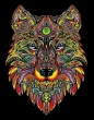 Kolorowanka Welwetowa Colorvelvet 47x35 cm Lupus