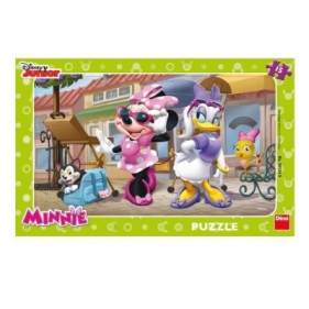 Puzzle 15 Ramkowe Minnie na Montmartre DINO - Auta