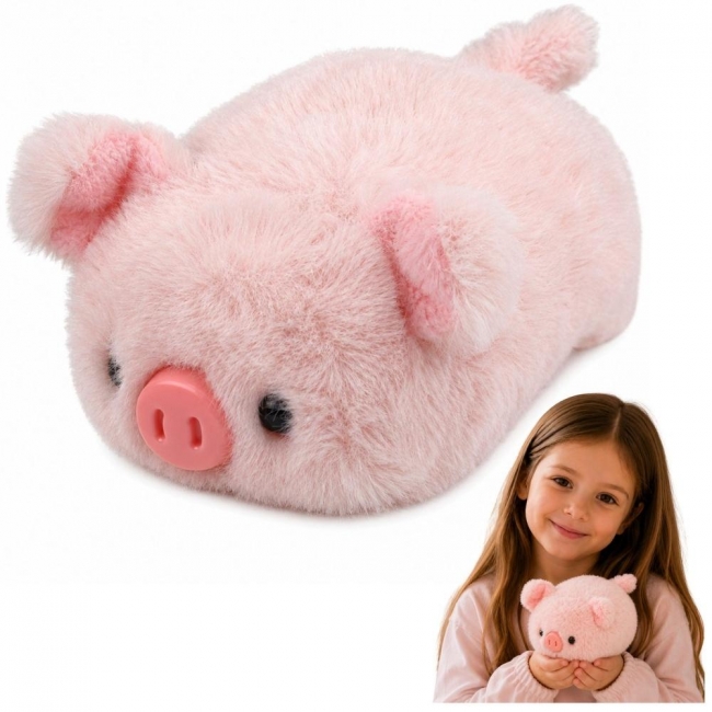 Maskotka świnka różowa 16cm