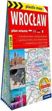 Plastic map Wrocław - plan miasta 1:22 500 w.2026 - Opracowanie zbiorowe