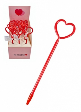 Długopis serce w dispalyu