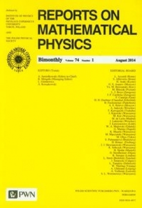 Reports on Mathematical Physics 74/1 2014 kraj