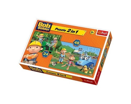 Puzzle Bob Budowniczy Razem zawsze raźniej 2w1 (34127)