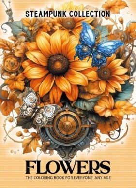 Kolorowanka A4 pionowa 8 obrazków Kwiaty żółte