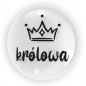 Balon 45 cm - „Królowa” czarny (TB 3627)