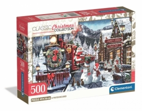 Puzzle 500 Xmas Coll. Train Station Snowman