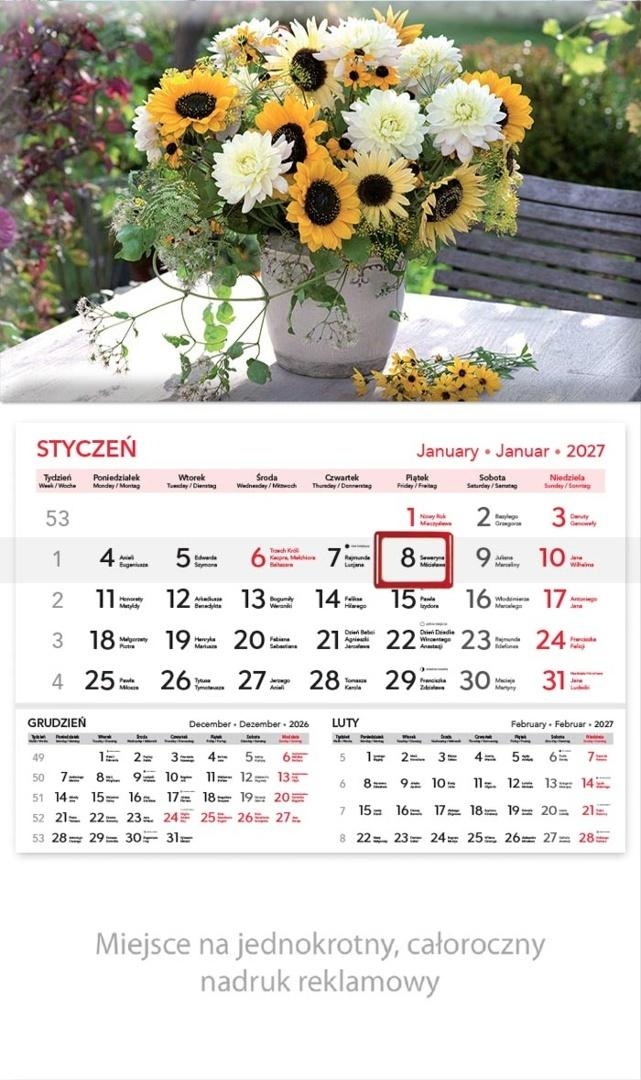 <img src='https://webimage.pl/pics/270/7/d5904844537270.jpg' style='height:440px' /> Kalendarz 2027 rodzinny Bukiet