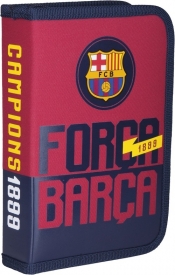 Piórnik pojedyńczy z wyposażeniem FC Barcelona