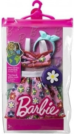 Ubranka Barbie Fashion Komplet w kwiaty (GWD96/HJT21)