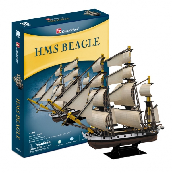 Puzzle 3D: Żaglowiec HMS Beagle (306-24027)