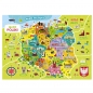 Puzzle - Mapa Polski, 100 el.